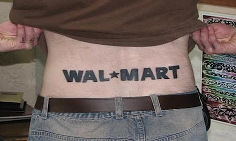 an early adopter of the Corporate Logo Tattoo trend. walmart tattoo.jpg